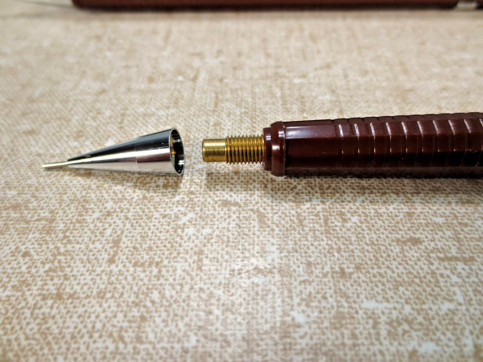Three Vintage Pentel P203 0.3 mm Mechanical Pencils Brown Japan Tested
