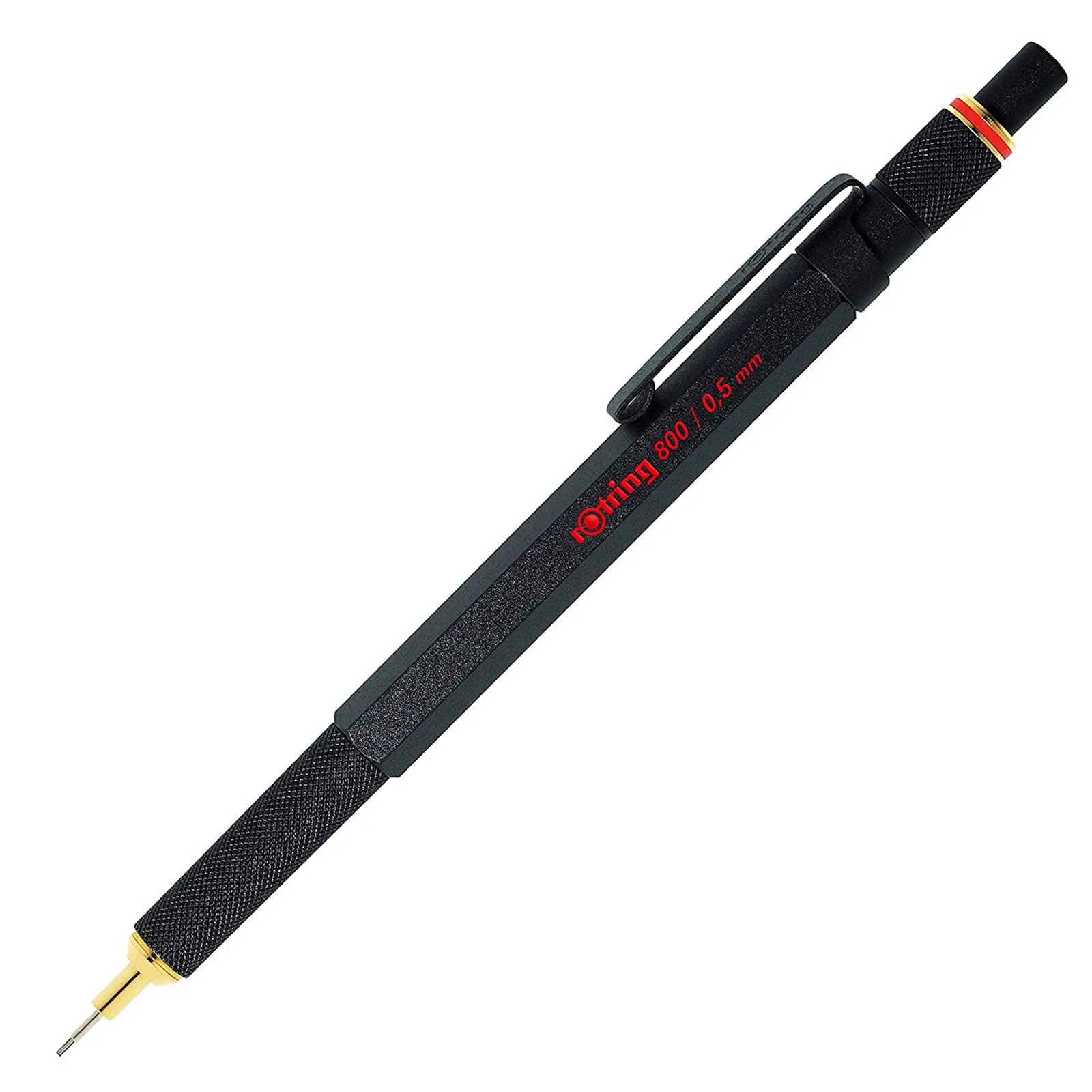 Japan NEW Rotring 800 Black Mechanical Pencil 0.5mm Retractable 1904447