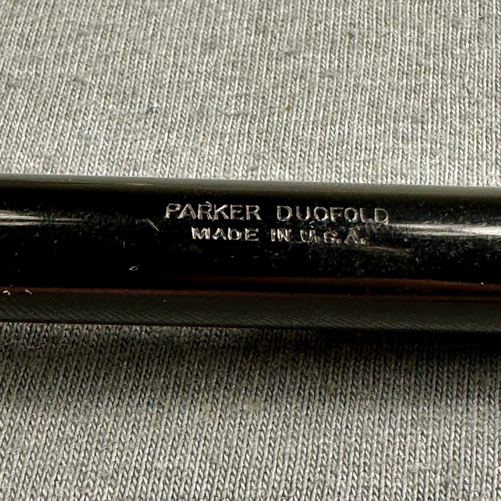 Vintage Parker Duofold Mechanical Pencil Gleaming Black Gold Filled Trim
