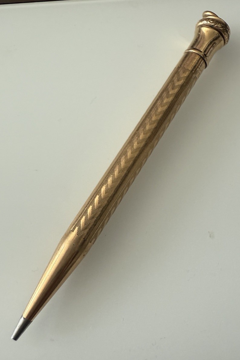 Vintage Estate Wahl Eversharp Gold Filled Mechanical Chatelaine Pencil 4″ Long