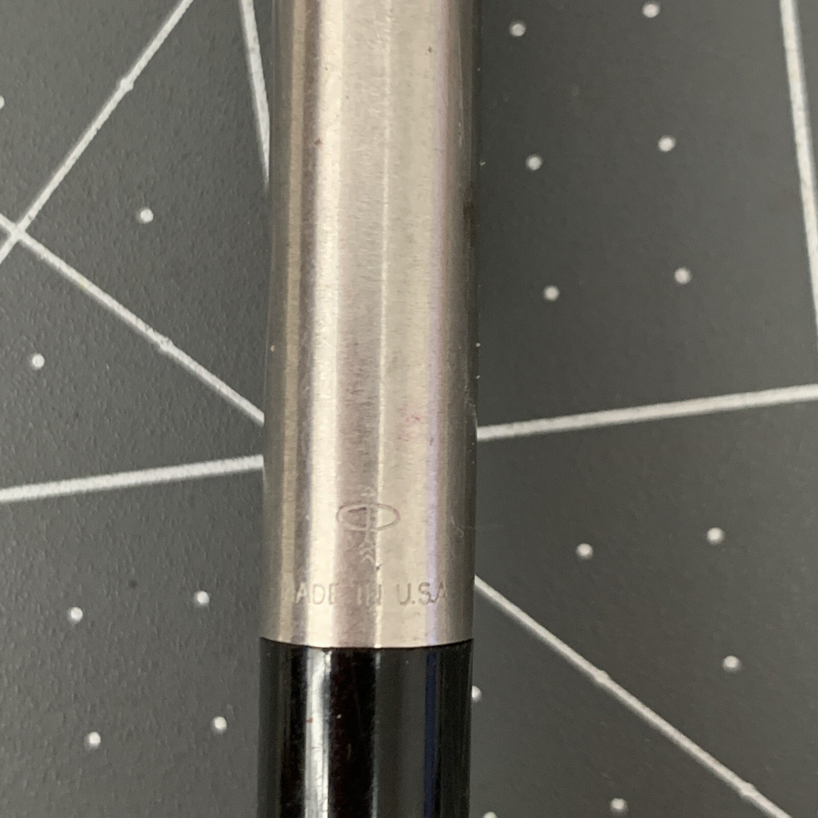 Vintage Parker Gold Arrow Black Barrel Mechanical Pencil Made In USA
