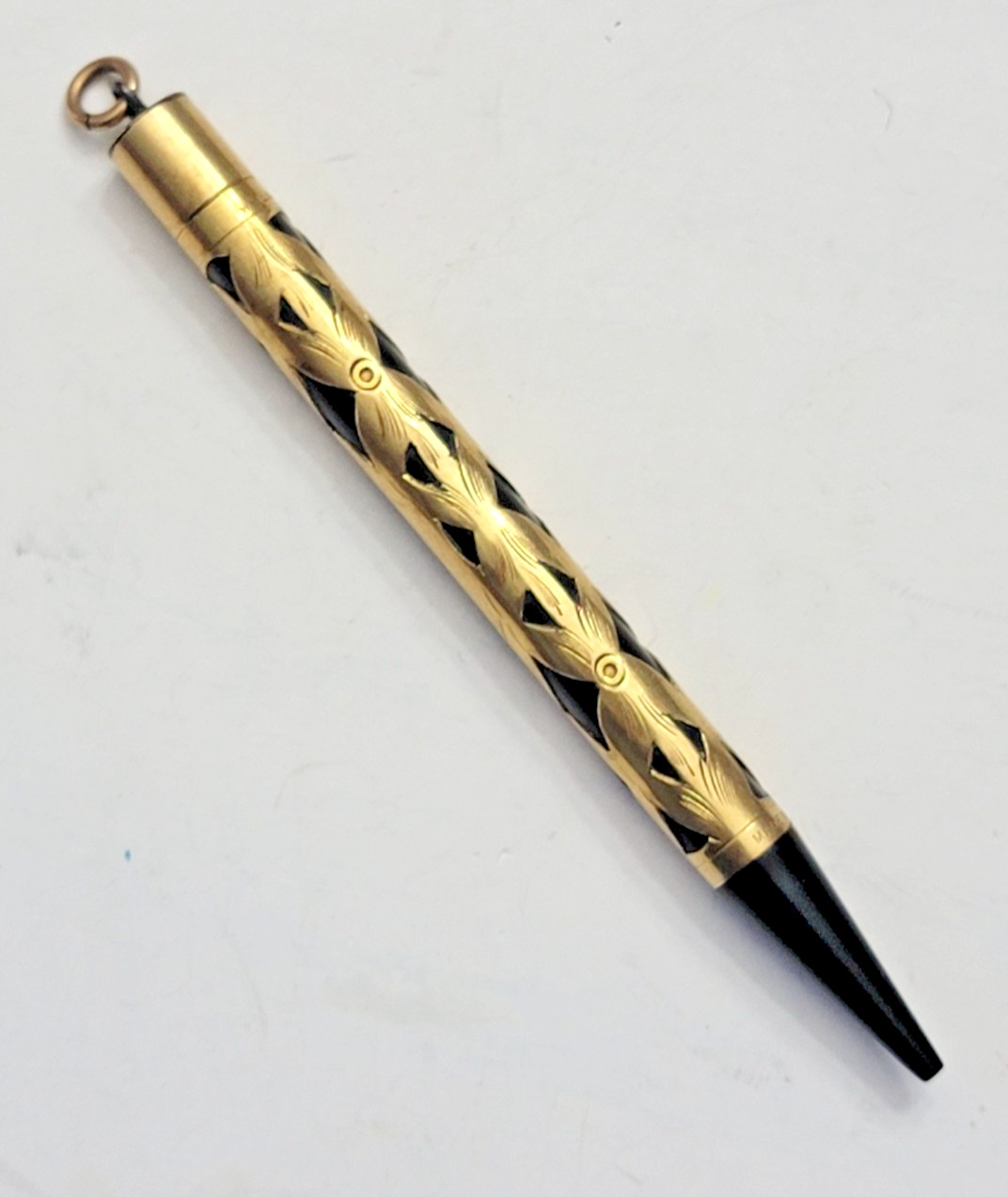 Antique WATERMAN’S gold filled Chatelaine/Short mechanical pencil art deco 1920s