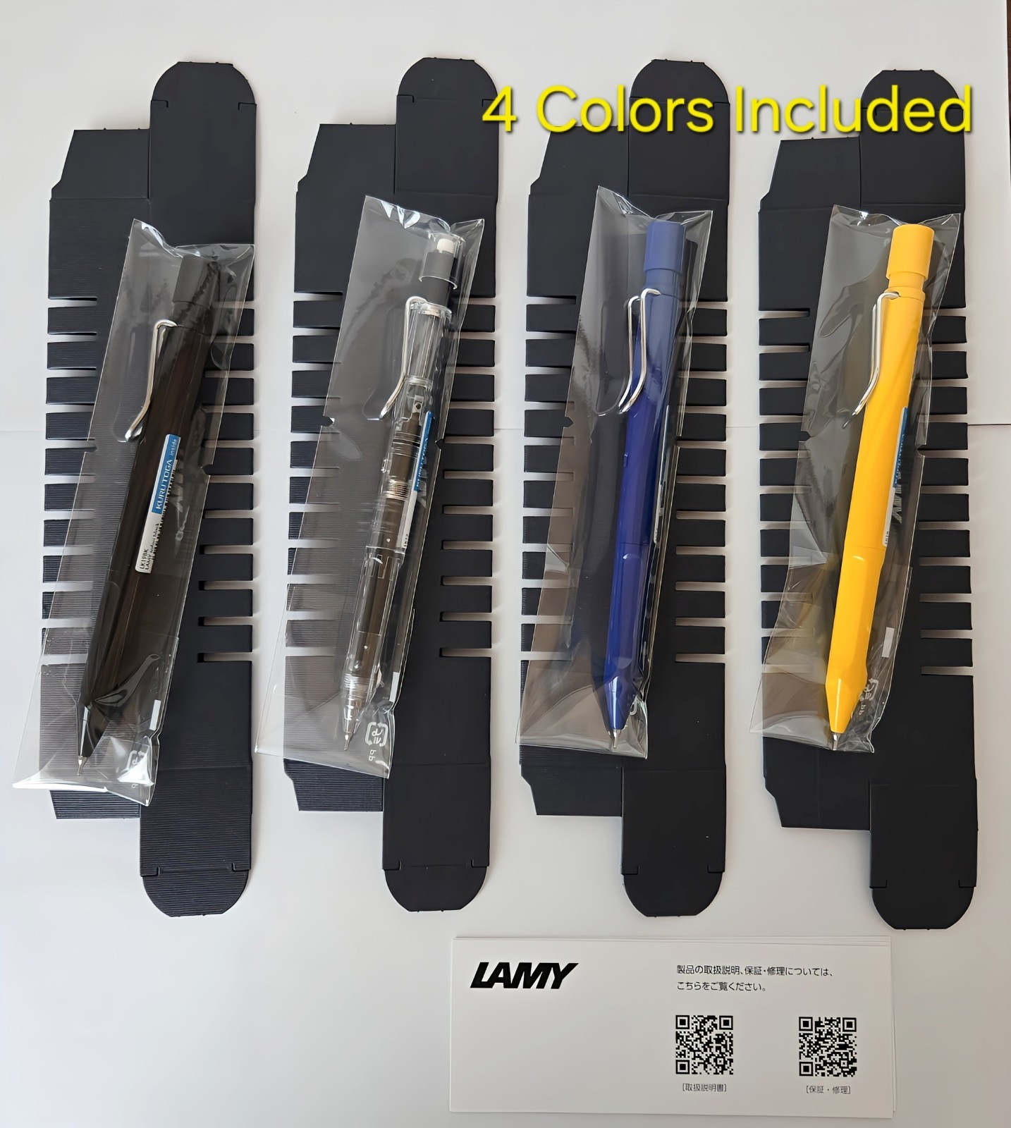 LAMY Safari Kuru Toga 0.5mm Mechanical Pencil Set of 4 Colors Japan
