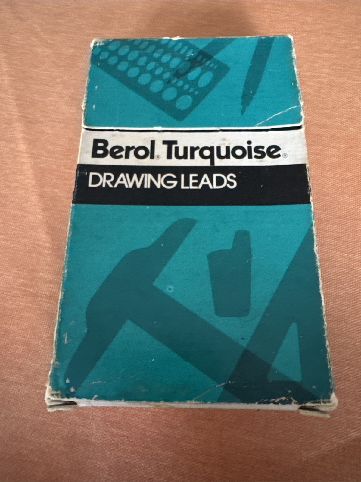 Vintage Berol Turquoise Eagle Drawing Leads 2375 3H 6 Dozen