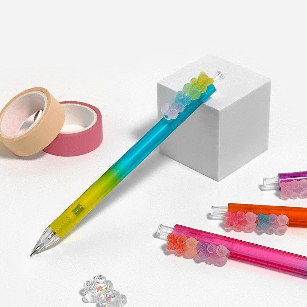 [Random] Gummy Friends Mechanical Pencil0.5mm Lead Pencil for School Supply(1ea)