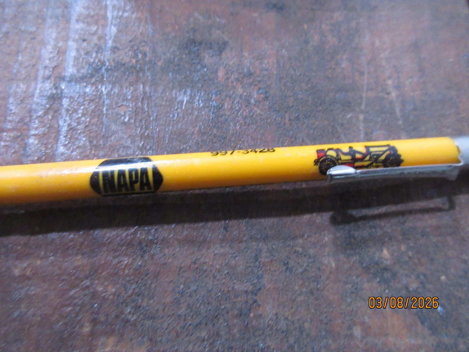 Vintage Florence Auto Parts Store Mechanical Advertising Pencil Napa- Oregon