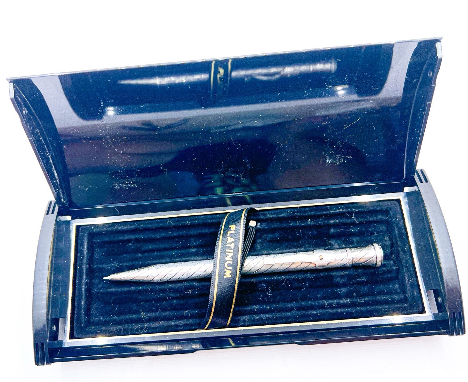 Platinum Twist Click Reproduce Hayakawa Mechanical Pencil Silver 0.5 MM With Box