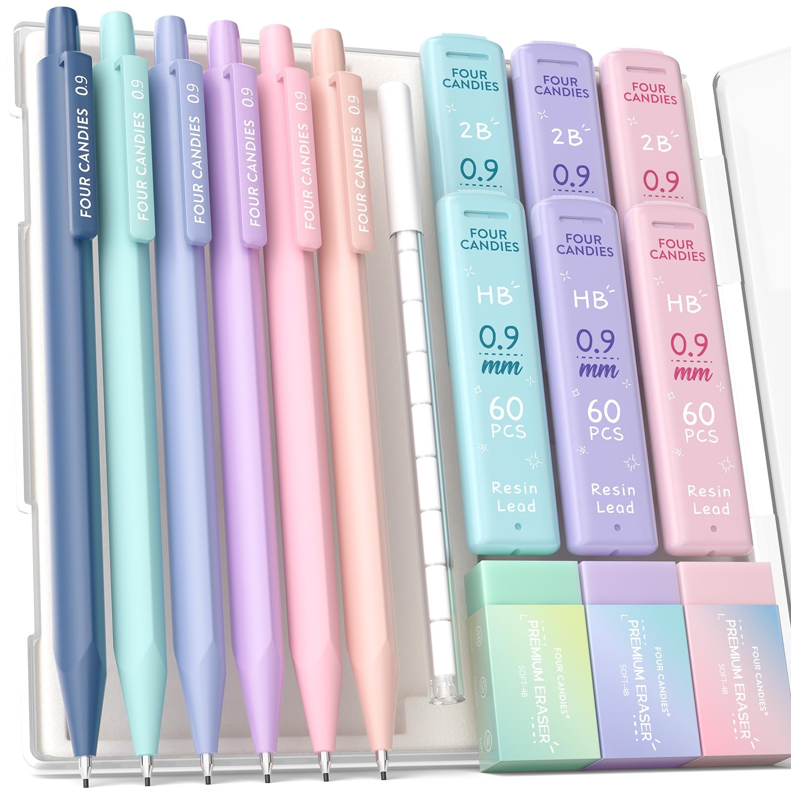 0.035 in Mechanical Pencils, with 0.035 in HB and 2B Lead Refills