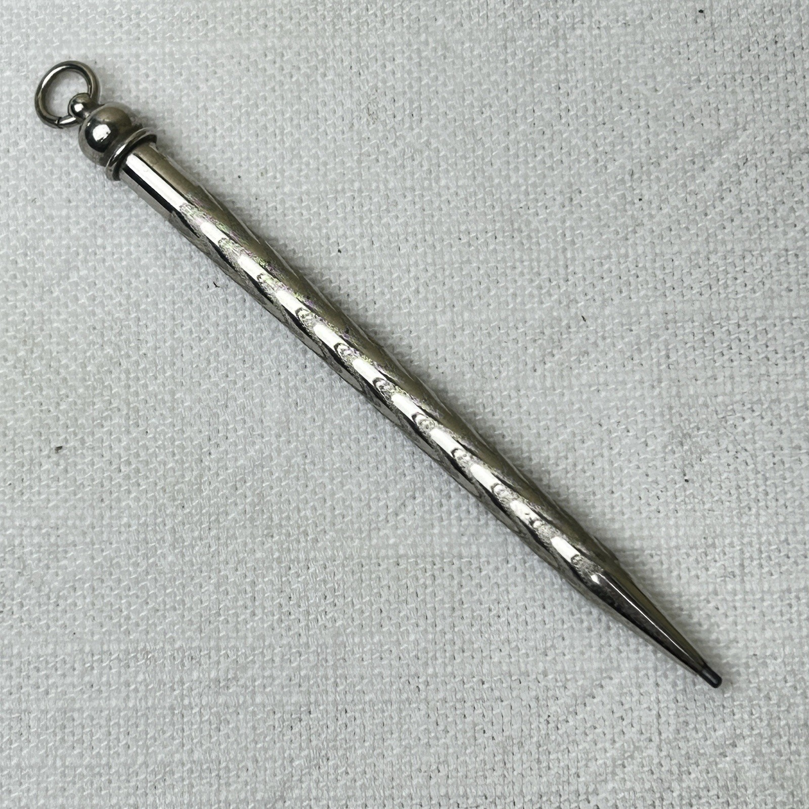 Vintage 1920’s Mechanical Pencil Silver Tone 3-1/4 inches long