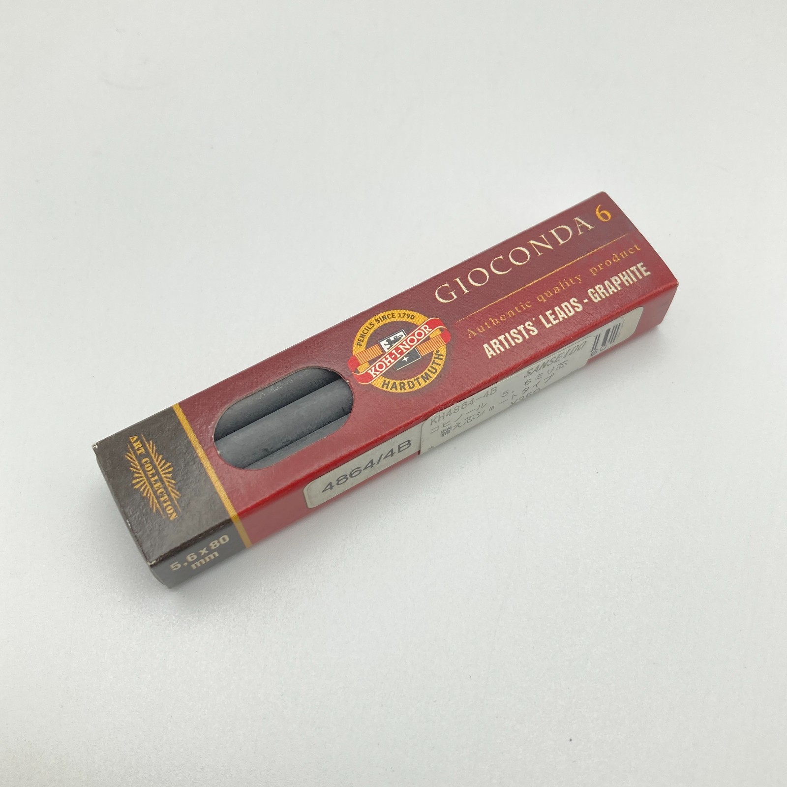 Koh-I-Noor 5.6mm Lead Holder Clutch Pencil Set Red Black 2pcs
