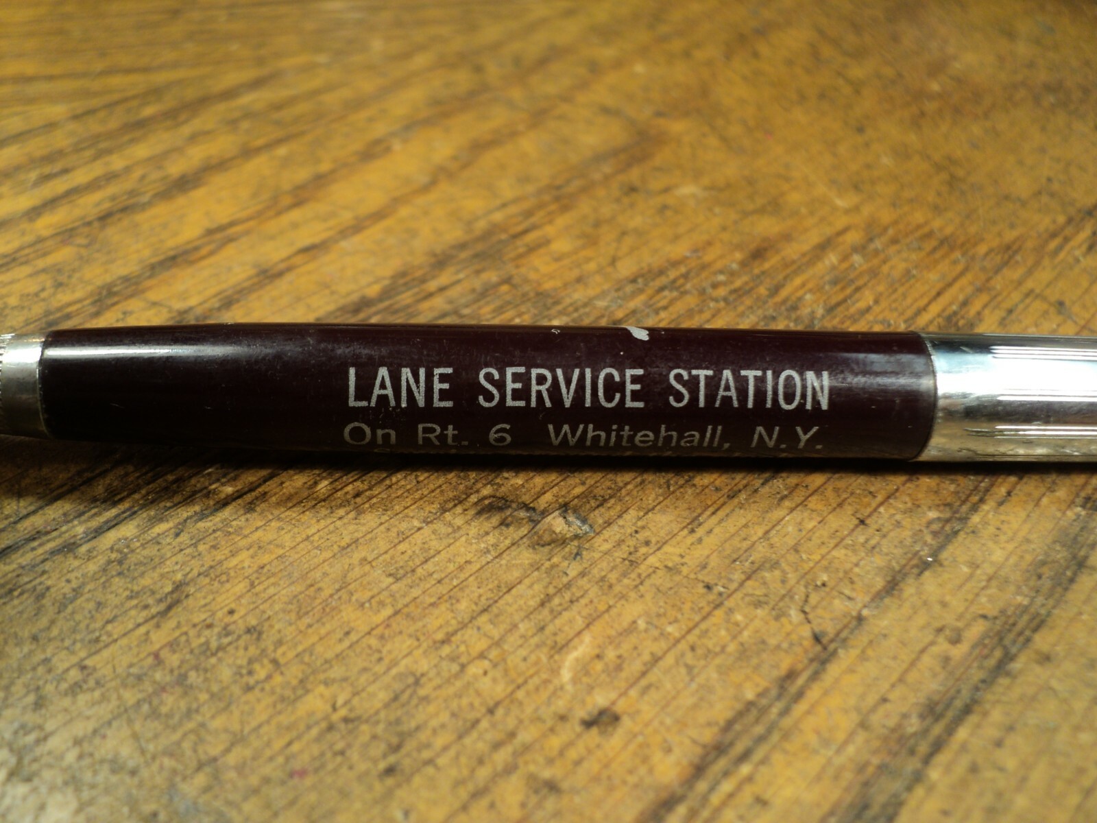 Vintage Vernon Mechanical Pencil Mobile Lane Service Station Whitehall NY