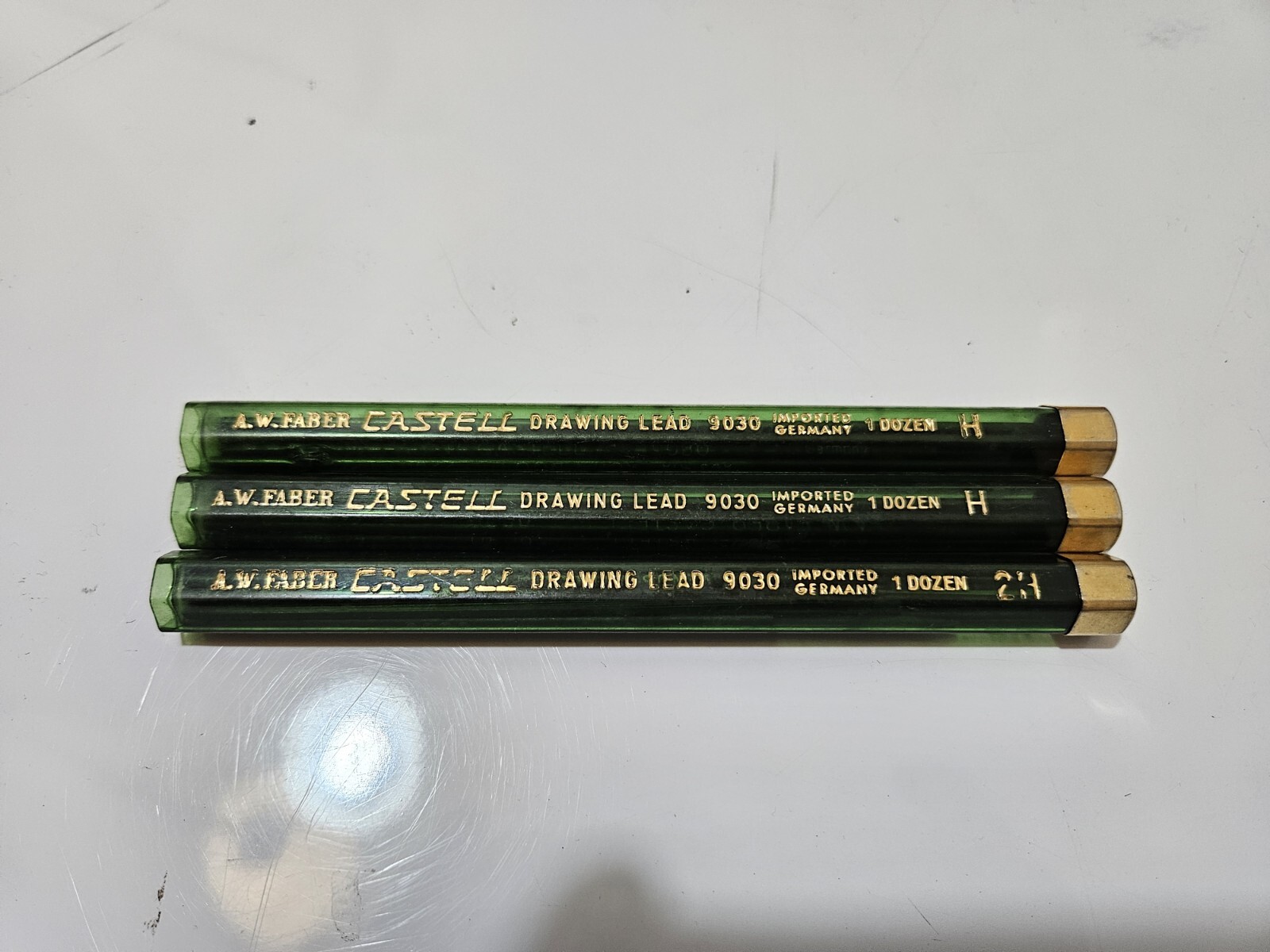 A.W. Faber Castell Refill Leads Made in Germany 9030 H & 2H Some Partial Leads