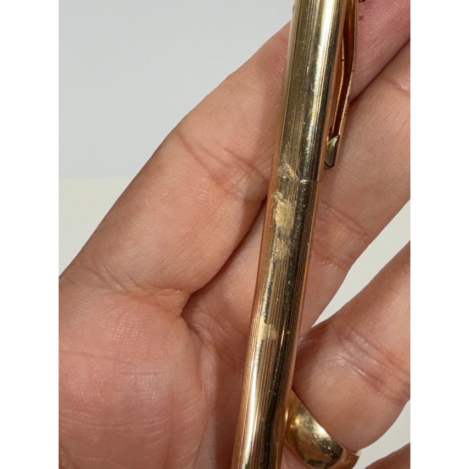 Vintage Cross 1/20 10KT Gold Filled Mechanical Pencil Pinstripe Made in USA Gold