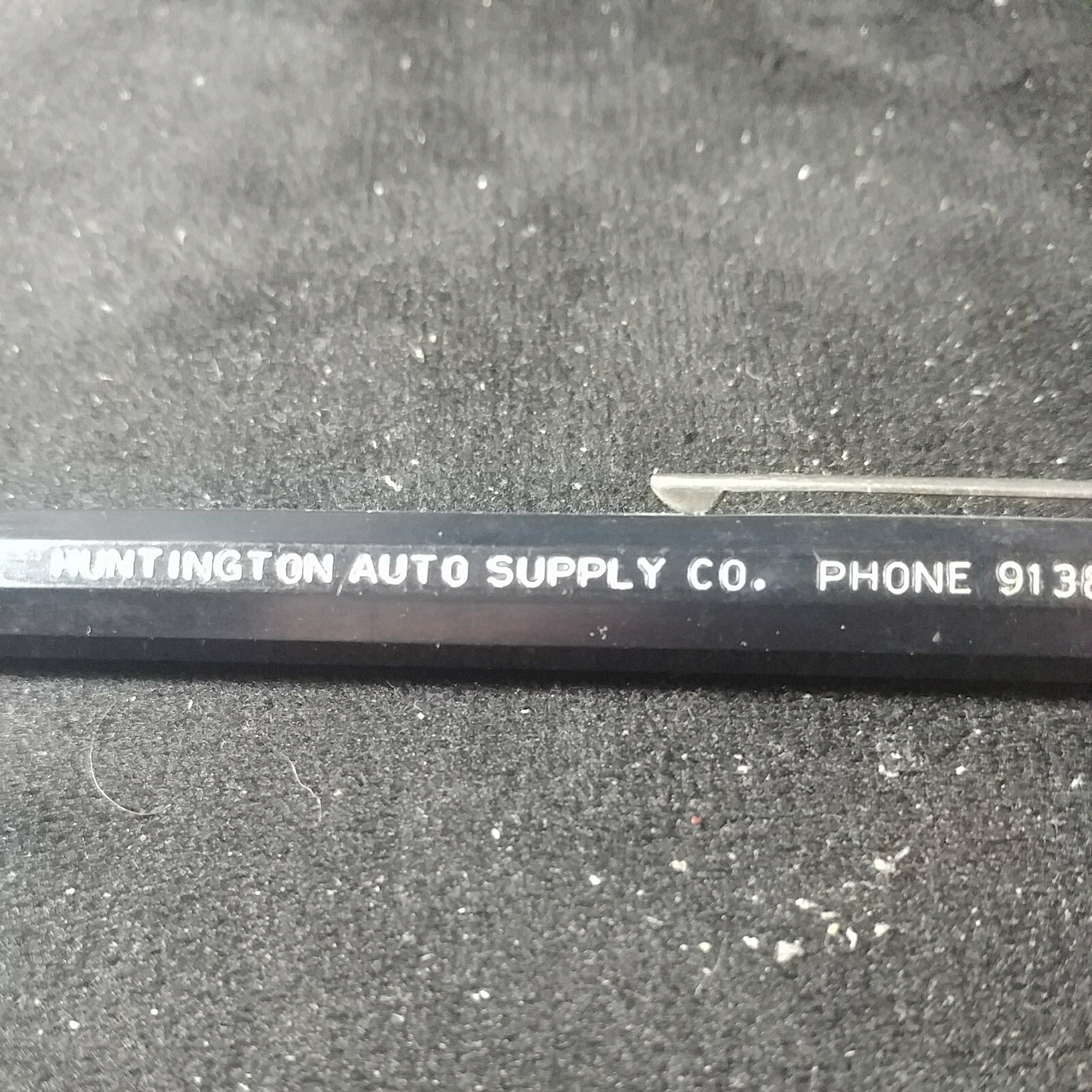 Vintage Autopoint Mechanical Pencil-Huntington Auto Supply Co.-black-wide body