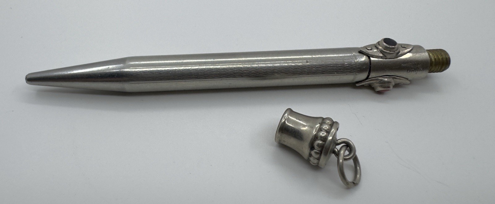 Rare German DRGM Art Deco Guliioché 4-Color Mechanical Pencil c. 1930s – Working