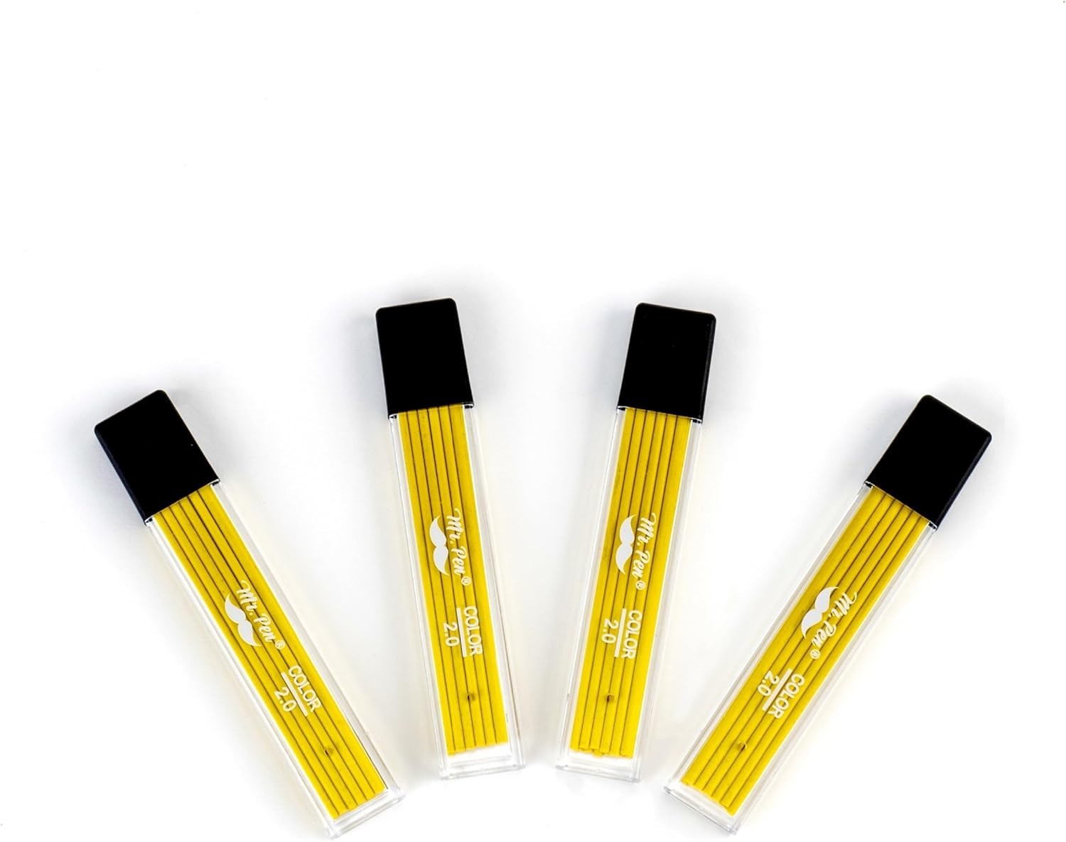 2.0 mm High-Visibility Yellow Lead Refills – Perfect for Woodworking & Drafting