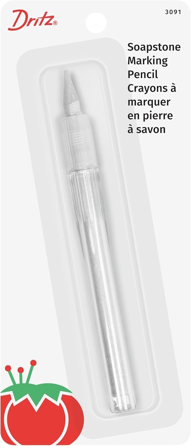 Lightweight Soapstone Marking Pencil – Effortless Fabric Marking, Easy Cleanup