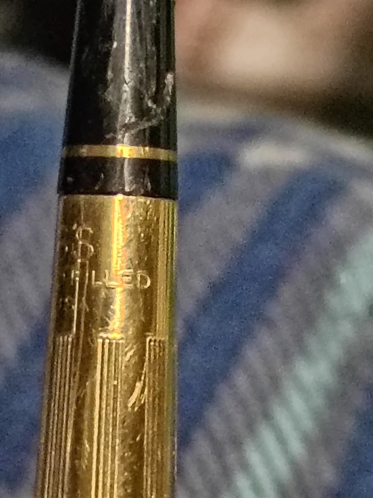 Vintage Cross 1/20 10KT Gold Filled GF Pencil & Pen Set W/ Marble Base/Stand