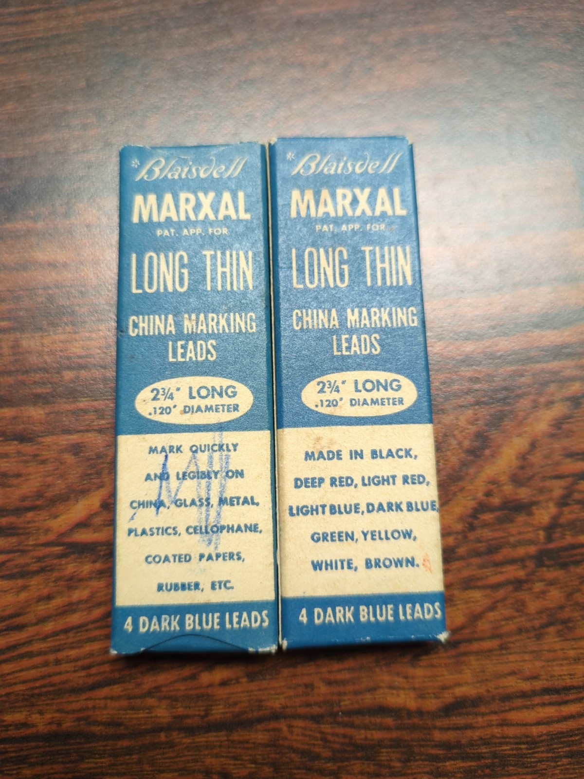 Vintage Blaisdell Marxal Long Thin China Marking Leads 2 3/4″ Long .120 Diameter