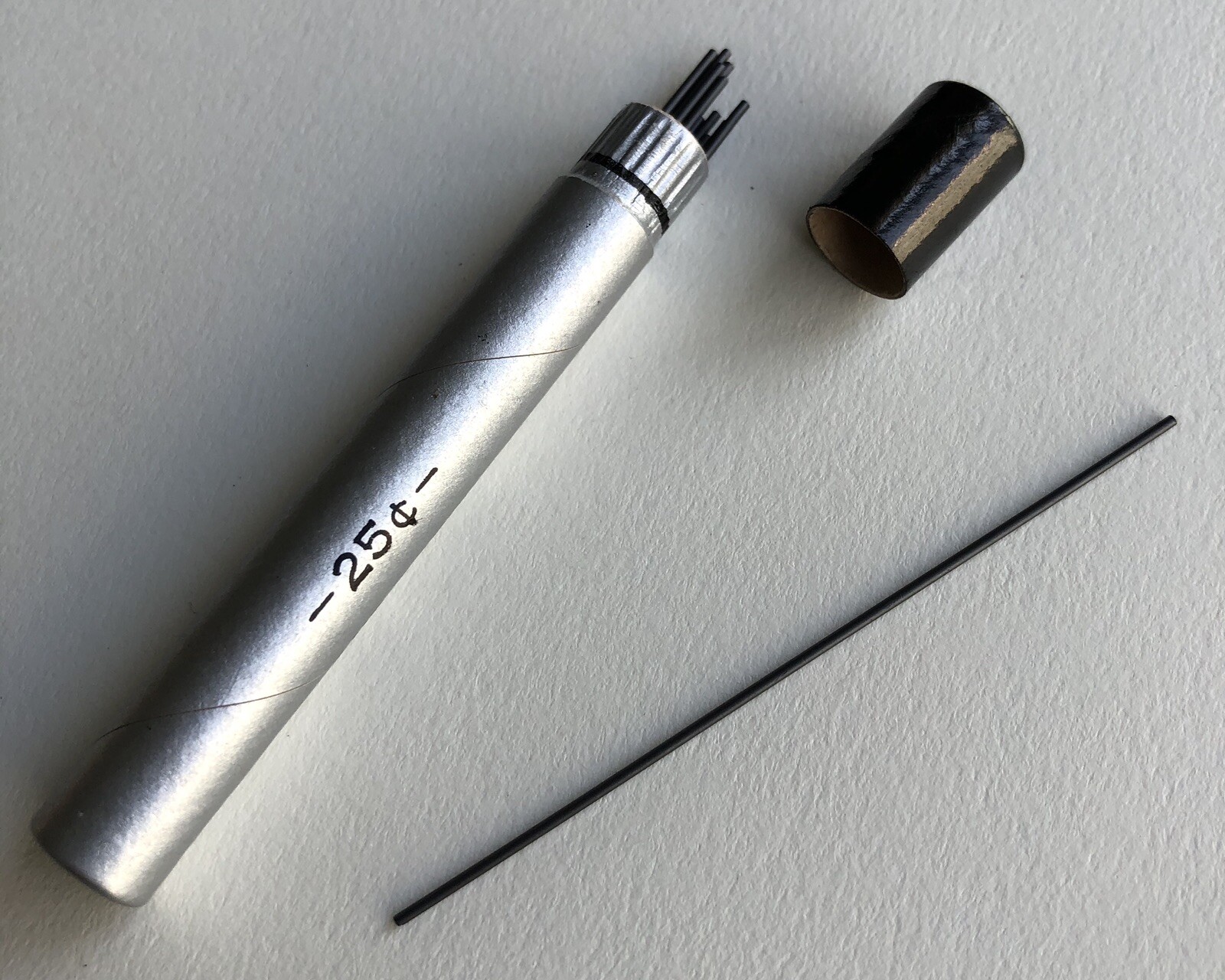 Vintage Anson .9mm Firm Black Mechanical Pencil Leads Tube Of 12 Graphite Sticks