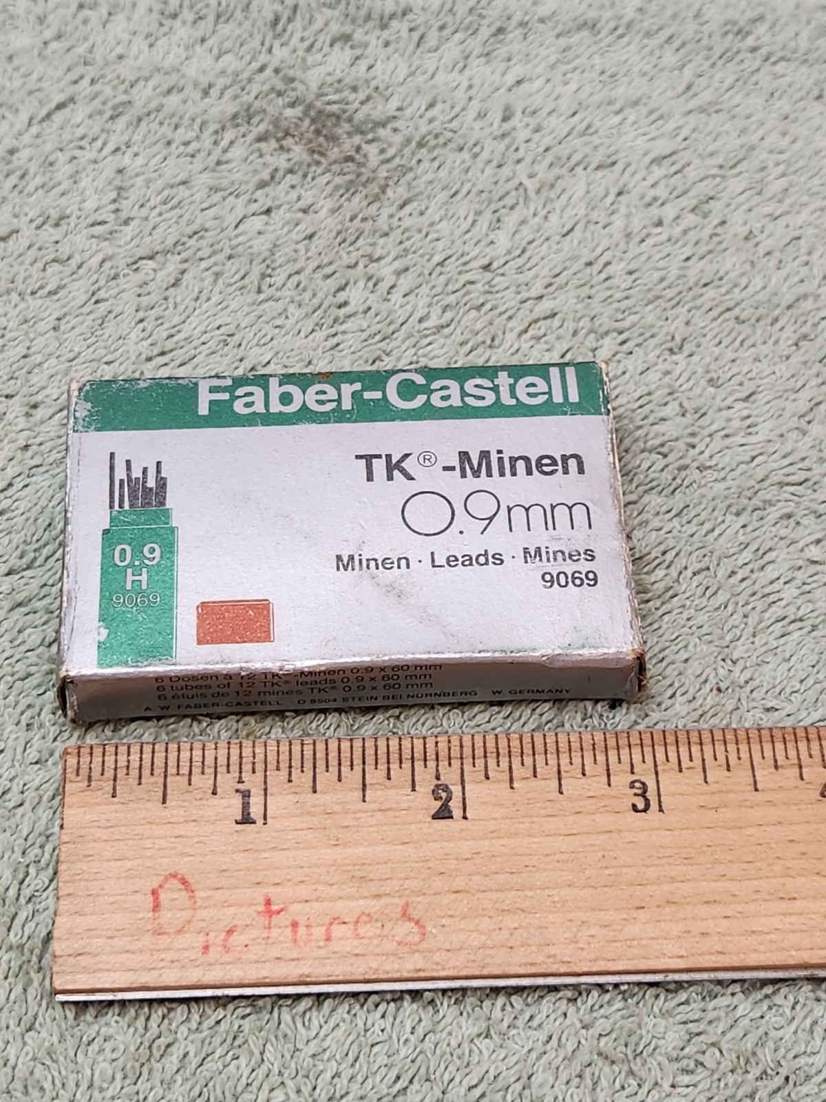 NOS – Faber-Castell TK-Minen 0.9mm Leads #9069 1 box of 6 dozen leads