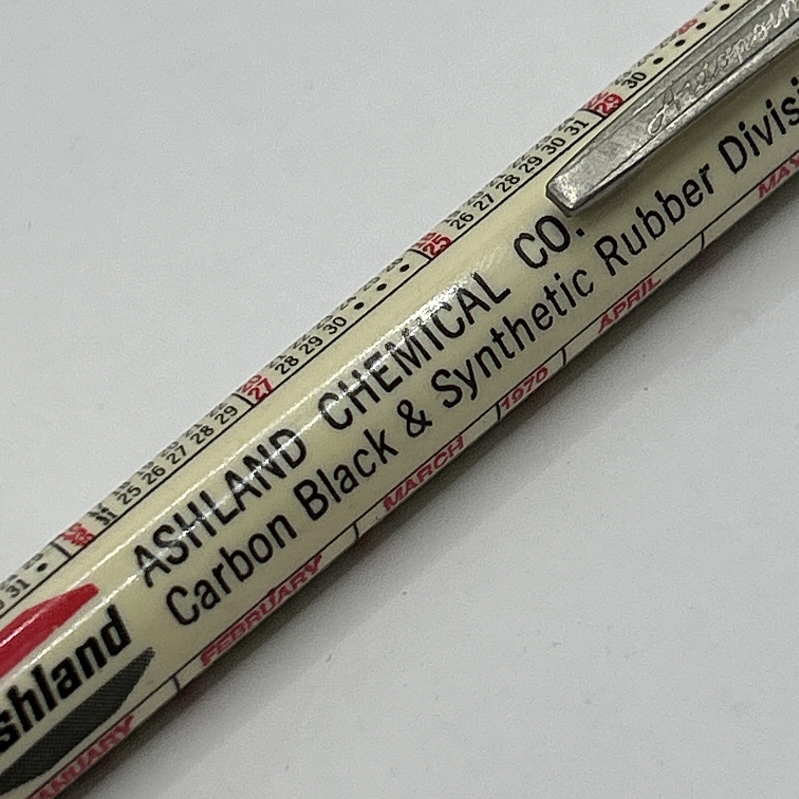 1970 Mechanical Pencil ASHLAND CHEMICAL CO. Carbon Black & Synthetic Rubber Div.