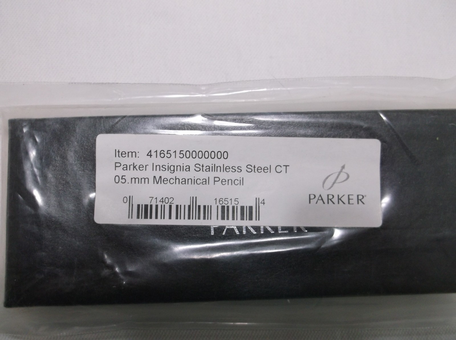 PARKER INSIGNIA STAINLESS STEEL & CHROME TRIM .5MM PENCIL WITH ERASER