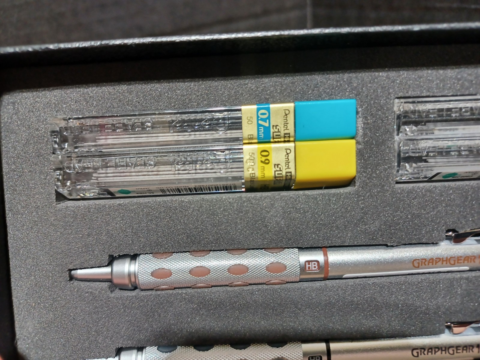 Pentel GraphGear 1000 Mechanical Drafting Pencil Gift Set w/ Lead Eraser Refills