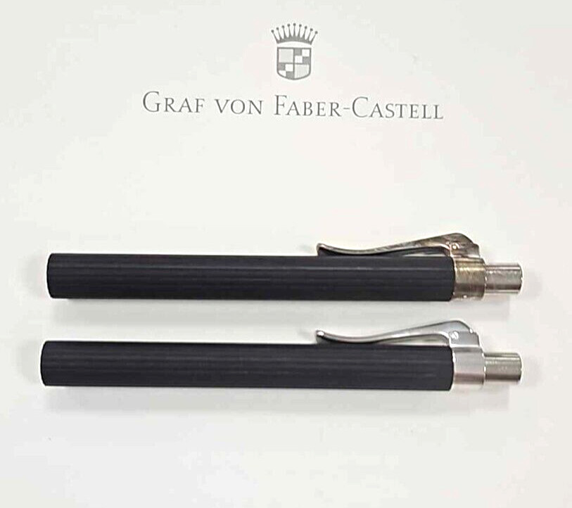Vintage Graf von Faber-Castell Classic Silver-Plated Ebony Wood Pencil Barrel