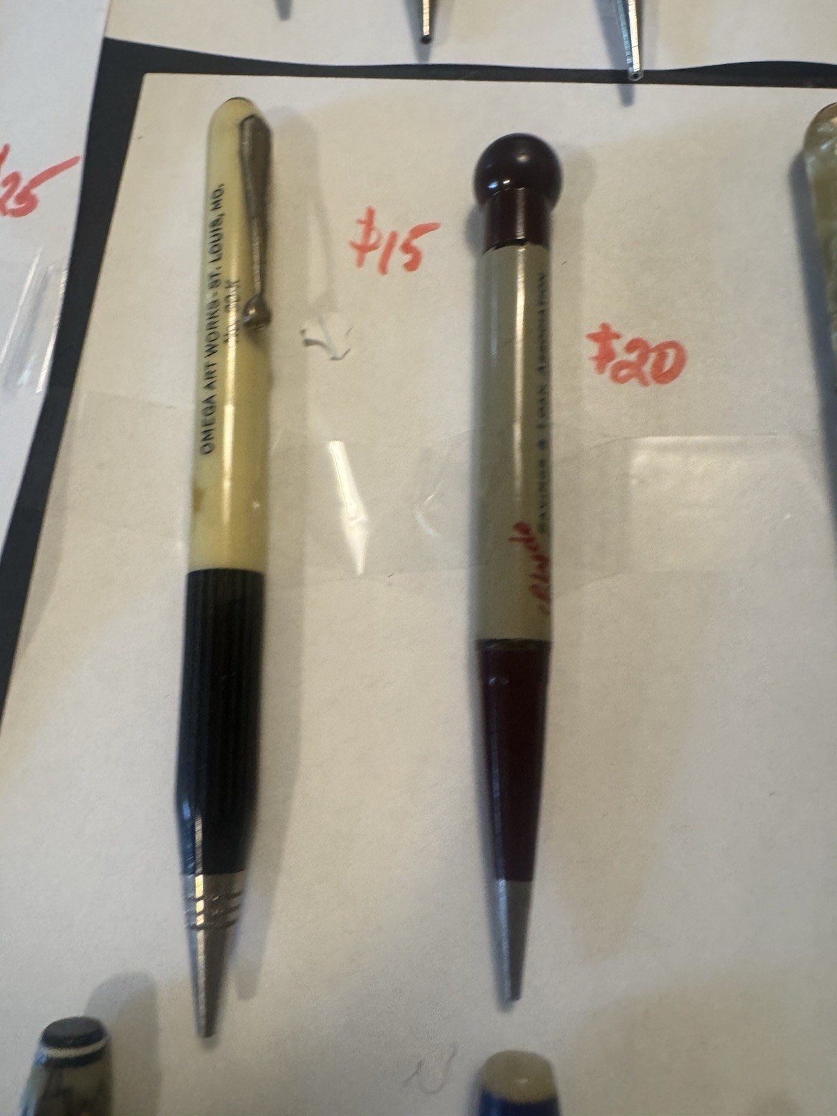 Lot of 27 Vintage Mechanical Pencils – Advertising, Sheaffers, Ritepoint, Etc