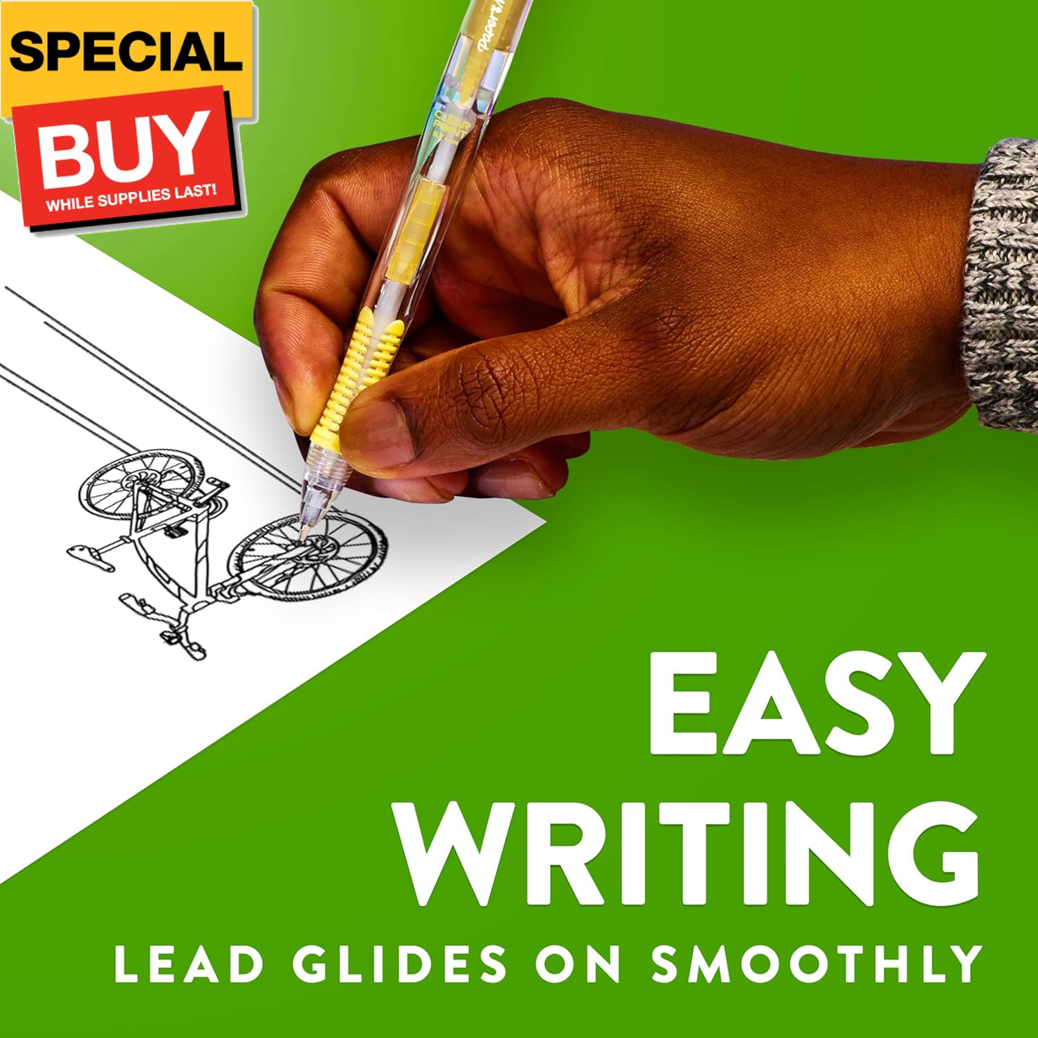 Clearpoint Mechanical Pencils 0.7mm, HB #2 Pencil Lead, 2 Pencils, School Suppli