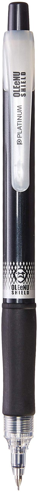 PLATINUM Mechanical pencil Orange Sticker 0.5mm Metallic Black MOLS-200-#1