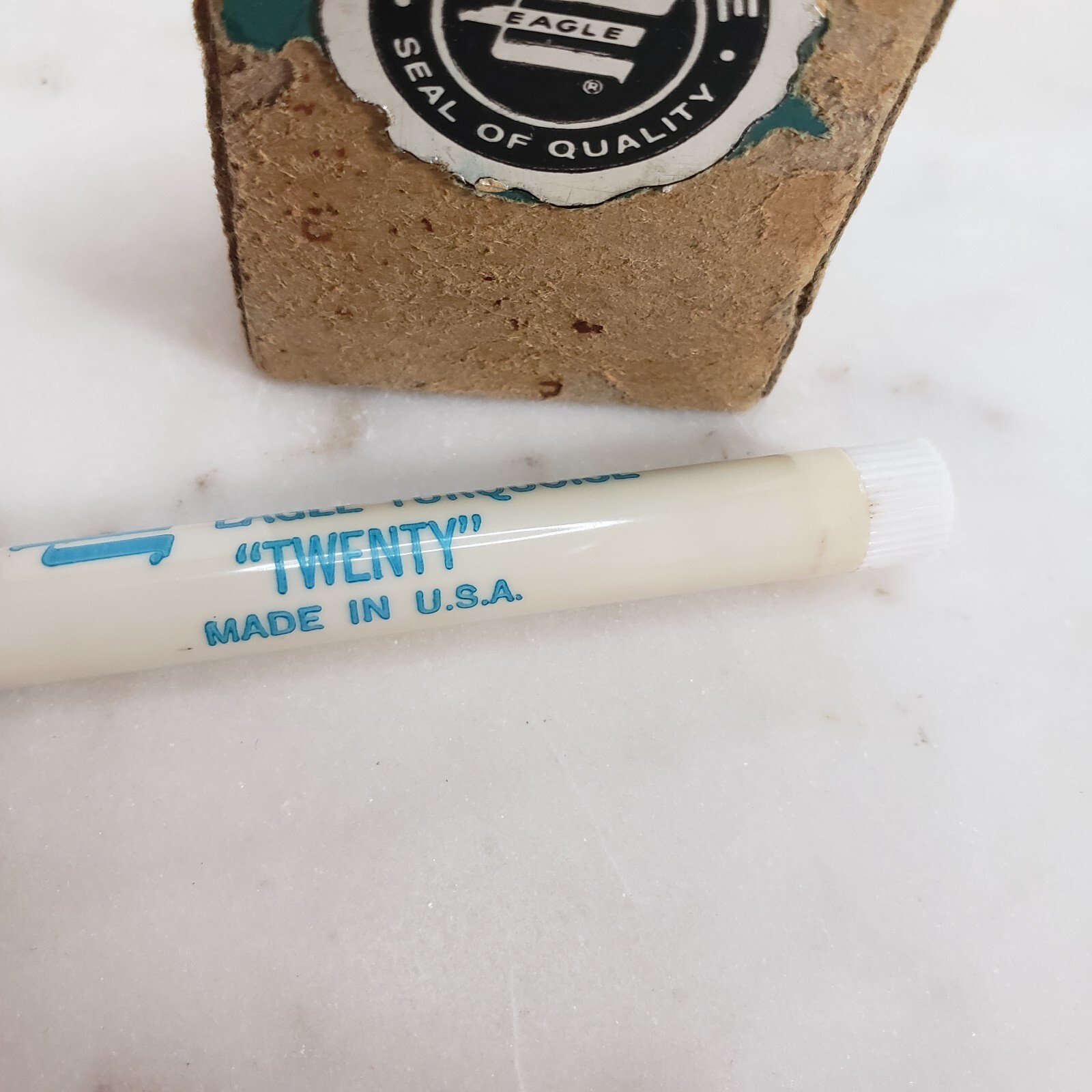 Vtg Eagle Turquoise Twenty .020 Leads (0.5mm) 18 Leads x 12 4H Tubes