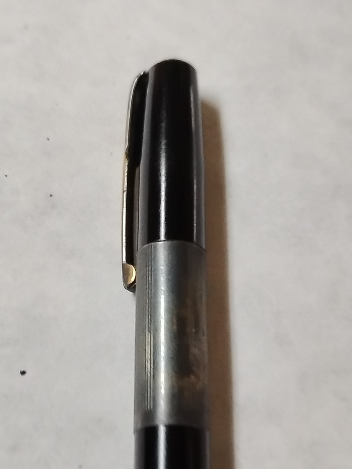 VTG Waterman Mechanical Pencil Black & Gold Parts Only Mid-Century USA #Q6