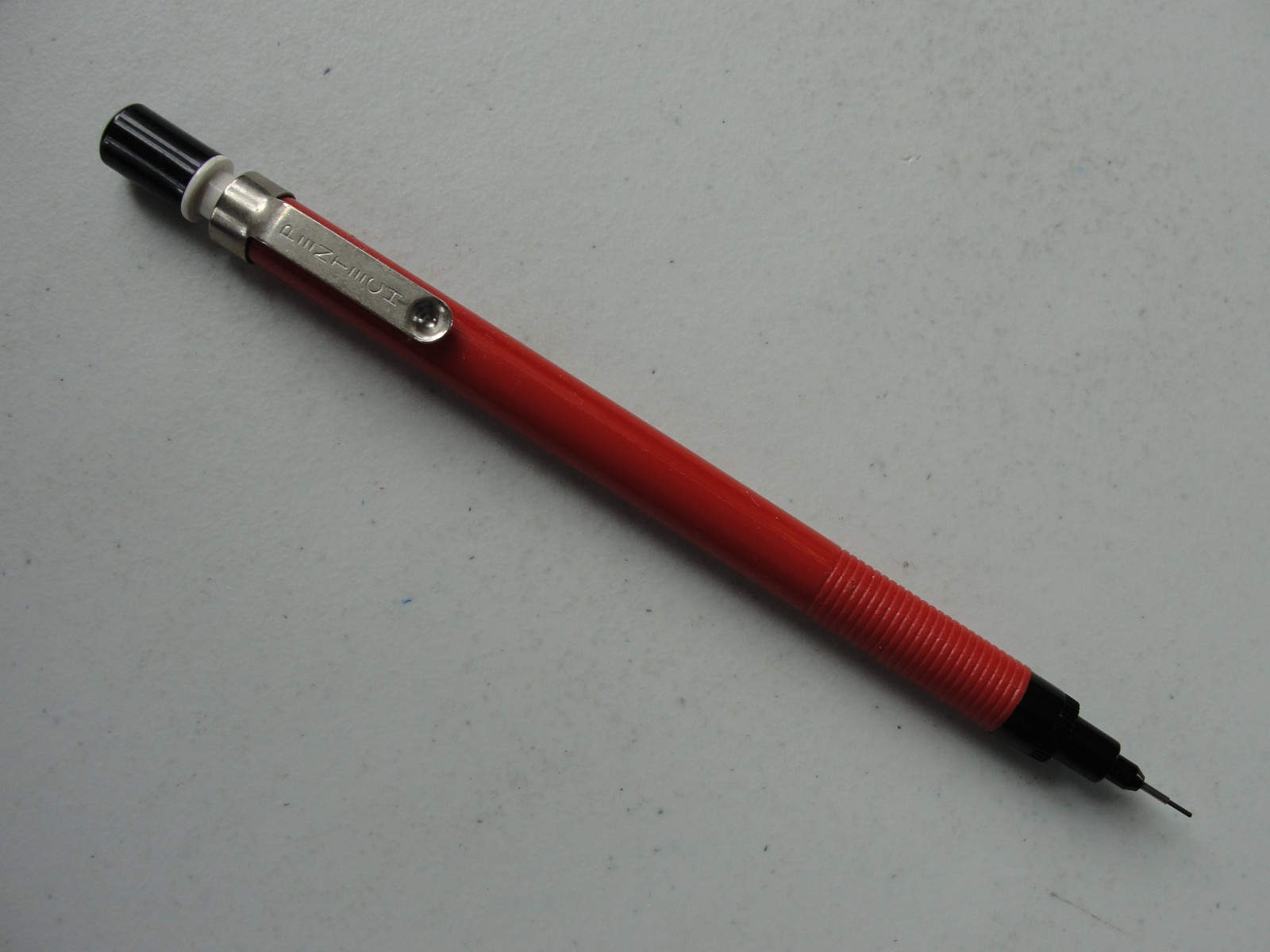 Vintage Pentech UltraSharp 0.5mm Red Black Mechanical Pencil w/ Pentech Lead