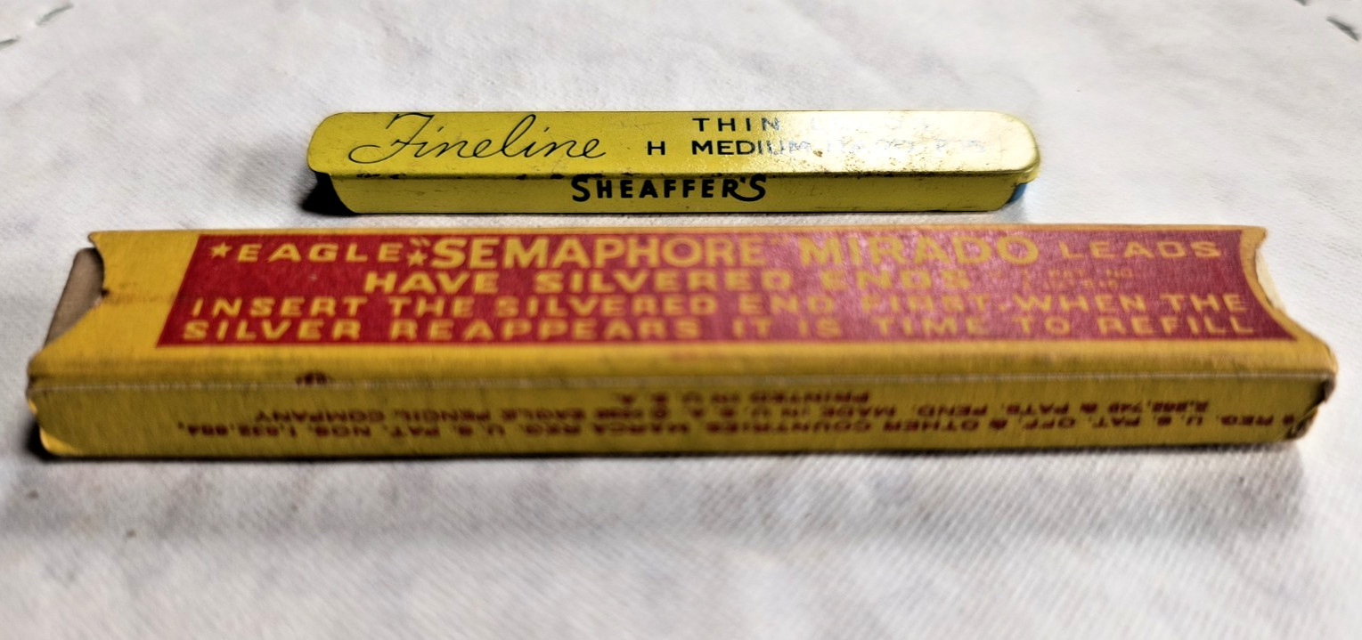 Vintage Eagle Semaphore Mirado Leads & Sheaffer’s thin leads ✏️