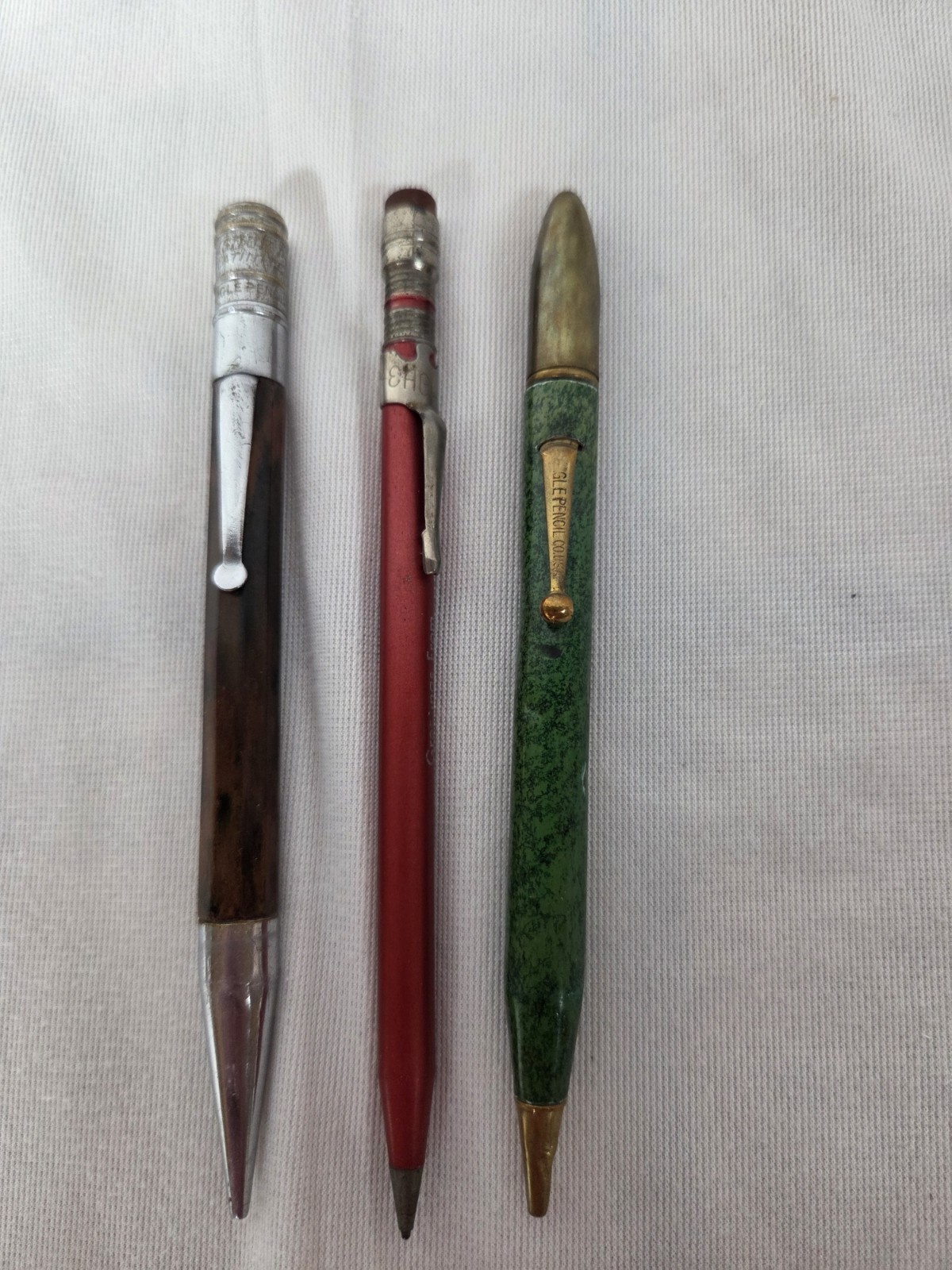 (3) Vintage Eagle Pencil Co. Mechanical Pencils. Used And Sold As-Is