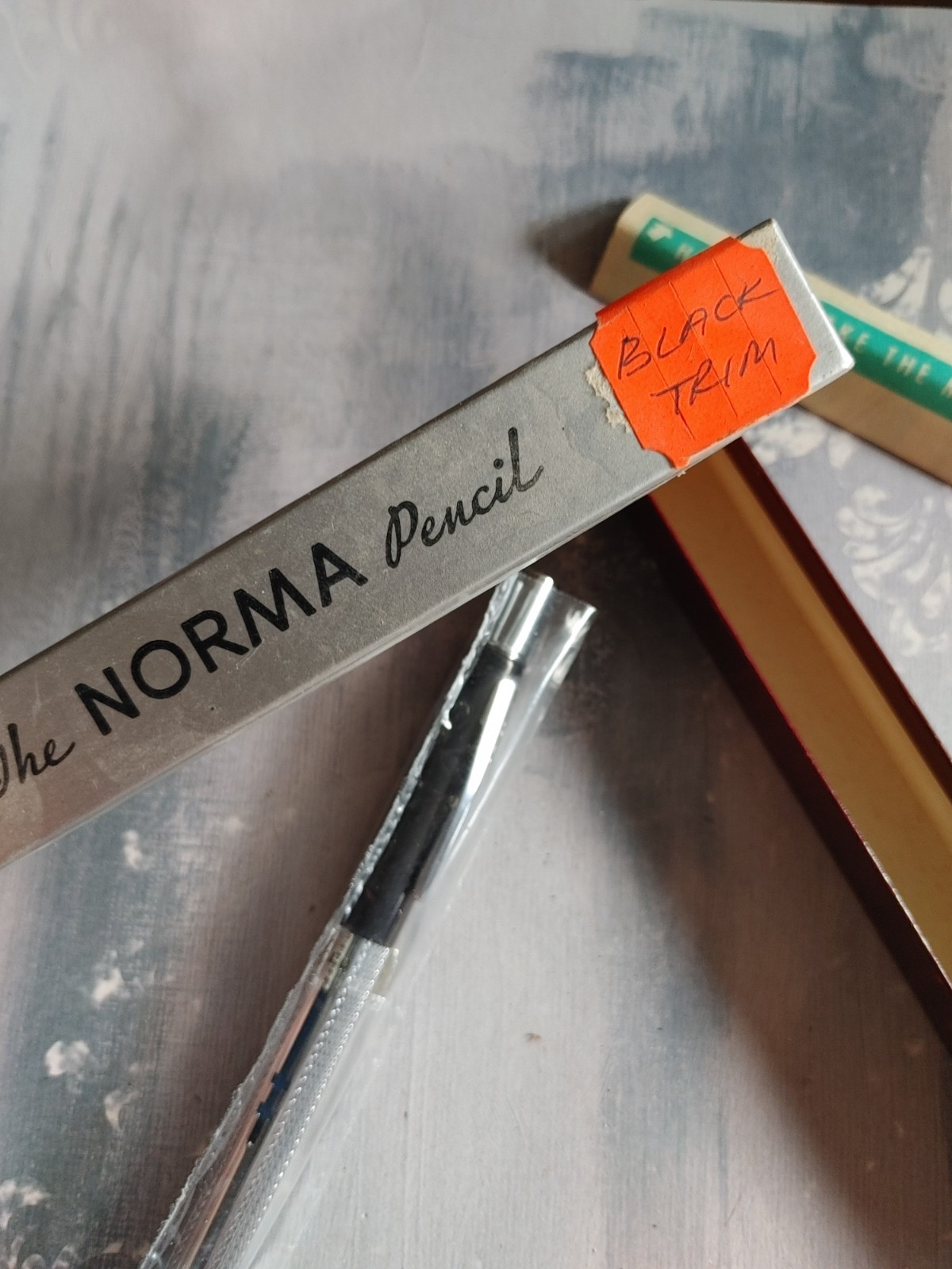 Vintage NWB The Norma Pencil black trim 3 color mechanical silver Orig Box USA