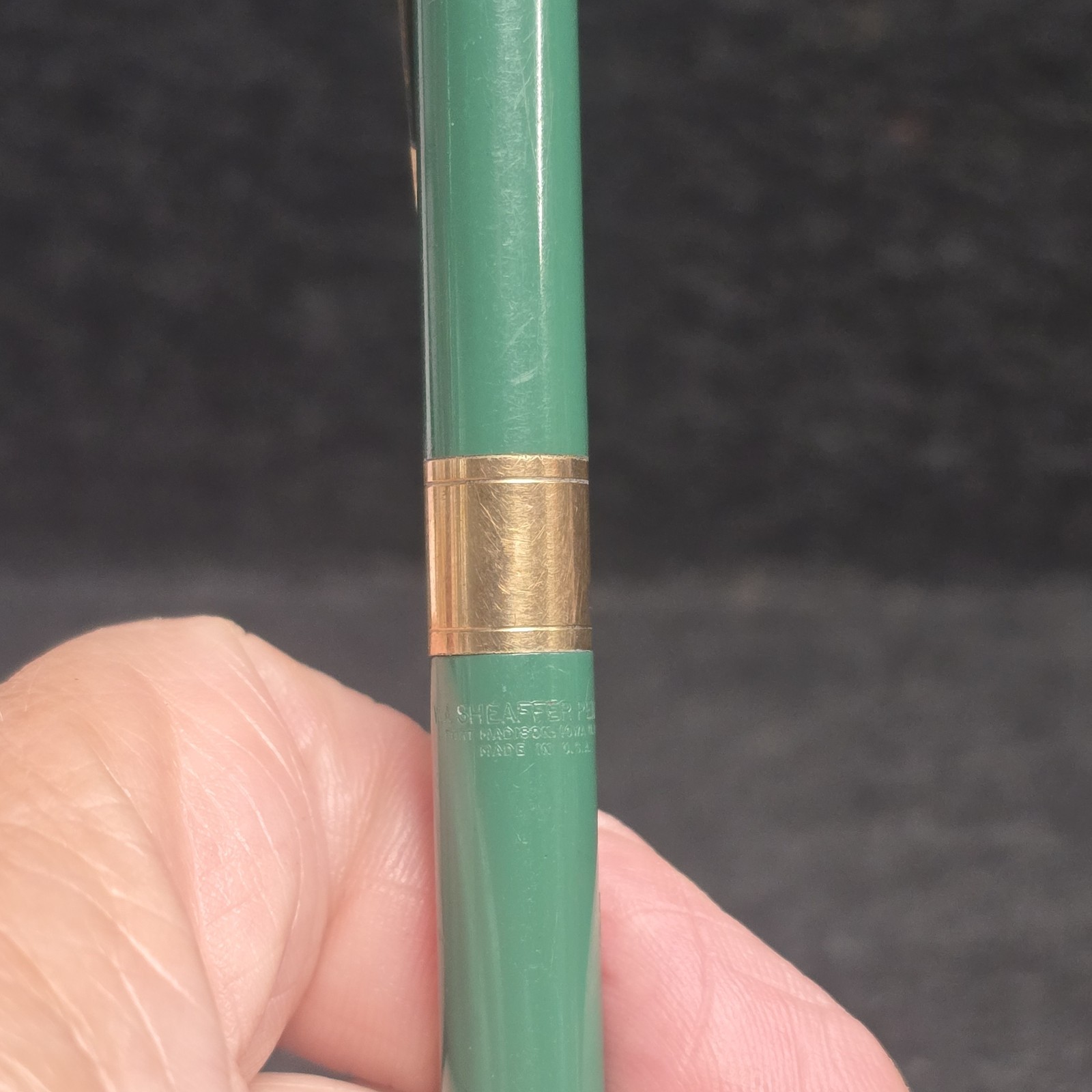 Vintage Sheaffer White Dot Mechanical Pencil Green 1950’s