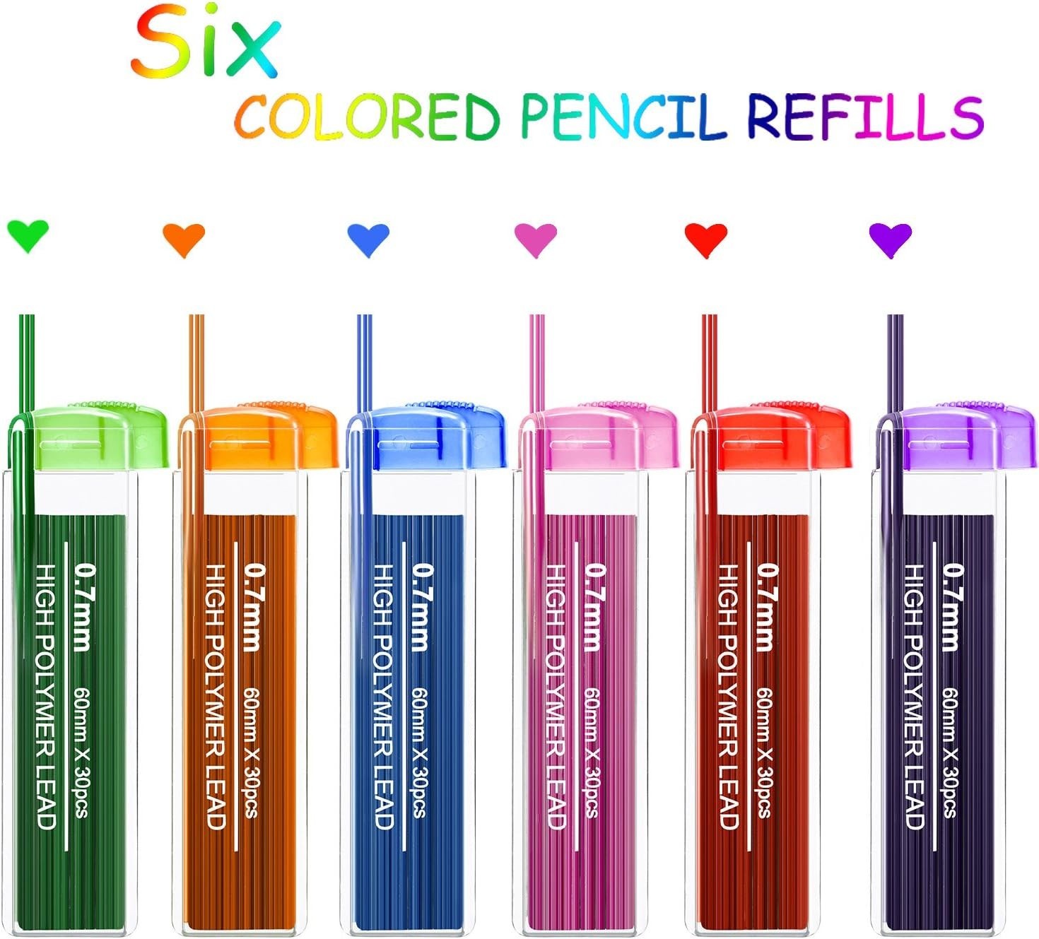Color Pencil Lead Refills 0.7 mm Mechanical Lead Pencil Refills for Home Offi…