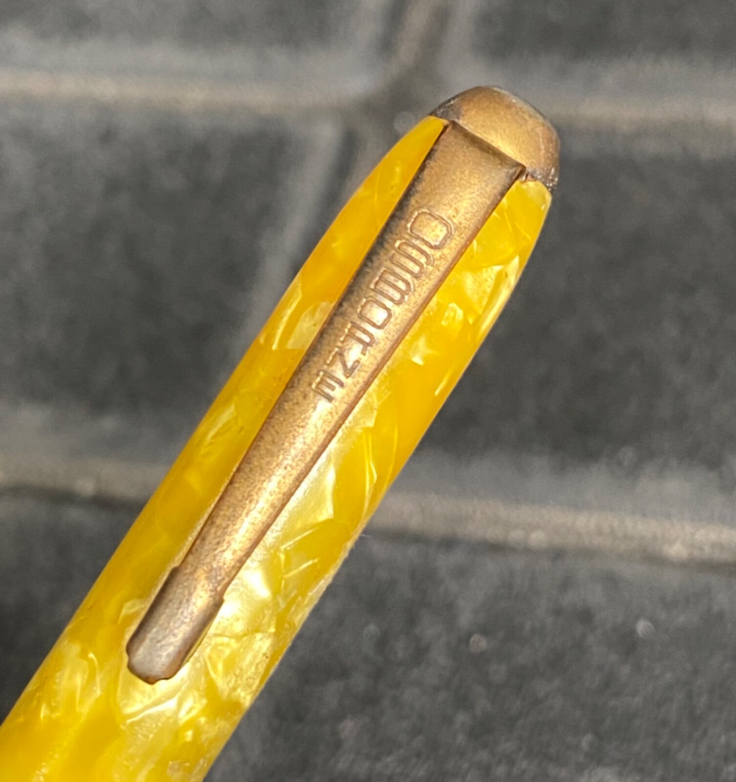 1940’s OSBORNE Marble / Celluloid & Metal Mechanical Pencil Made In USA *NICE*