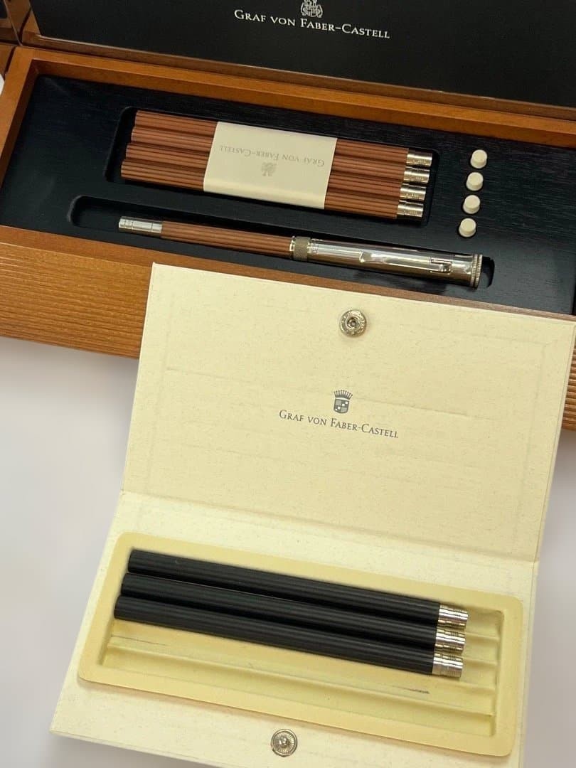[925 Sterling Silver] Faber-Castell Perfect Pencil Desk Set (Kiwami)