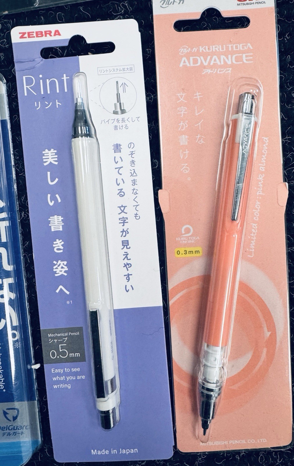 Vintage NOS Zebra Pentel Mitsubishi Unused Unopened Bubble Pack Lot Pencils