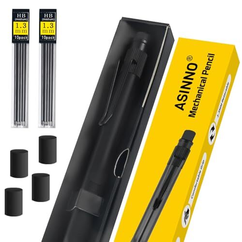 Carpenter Pencils Mechanical Pencils, 1.3mm Weatherproof Dark Lead, Heavy