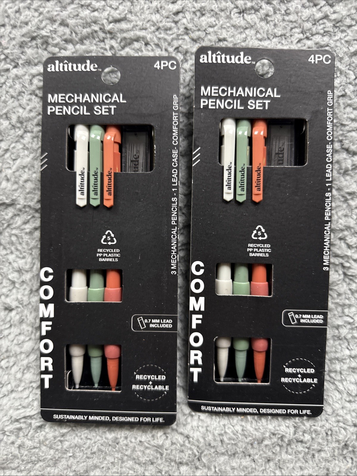 Lot of 2 – Altitude 4pc Mechanical Pencils with Lead Refill Assorted Colors