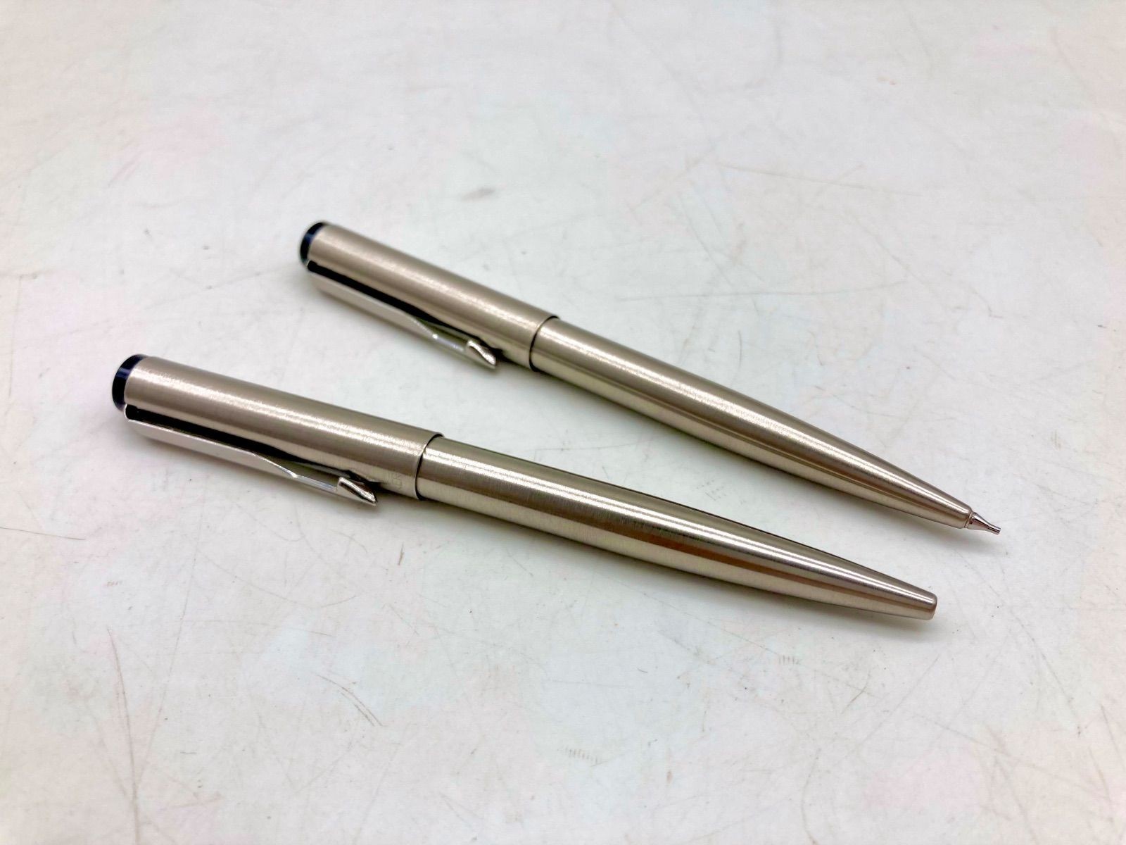 TB740 [Great Value] PAEKER Pen Set of 2 Ballpoint Pen/Mechanical Pencil Silver