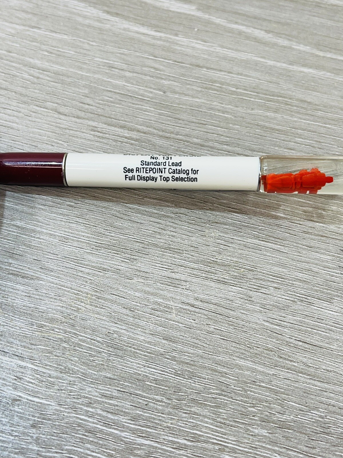 Rare Vtg Ritepoint Mechanical Pencil Cement Truck Sample #131 Display Top