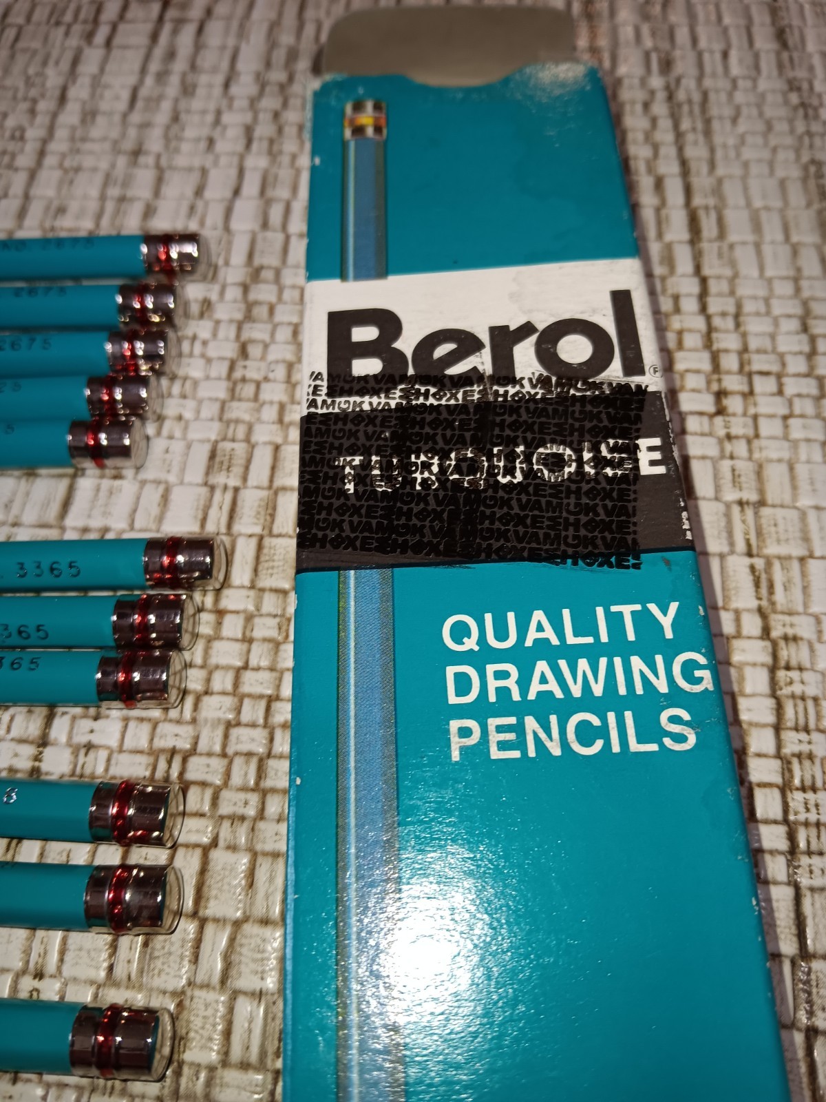 NOS Vintage Lot Berol Turquoise Eagle 11 IN BOX #2825, 3365, 118 & 2675
