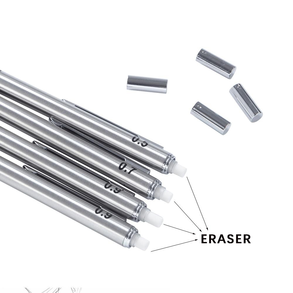 Automatic Metal Mechanical Pencil Set Drawing Multi Size Leads