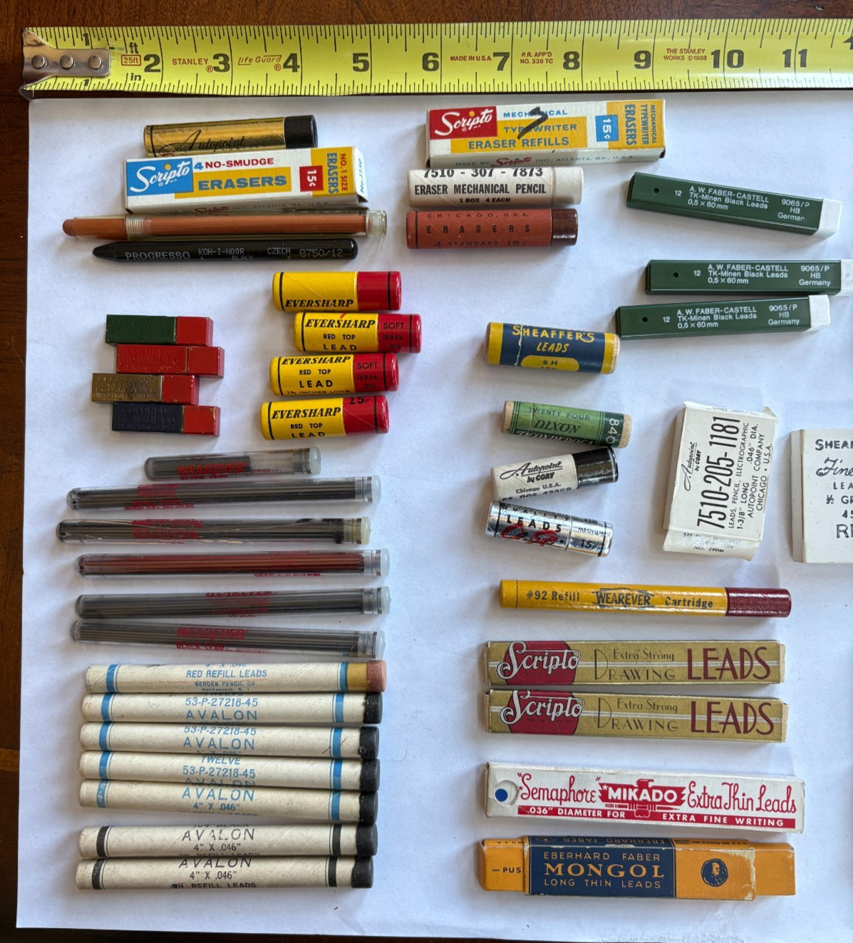 Vintage MECHANICAL PENCIL Lead Eraser LOT Eversharp Venus Farber-Castell